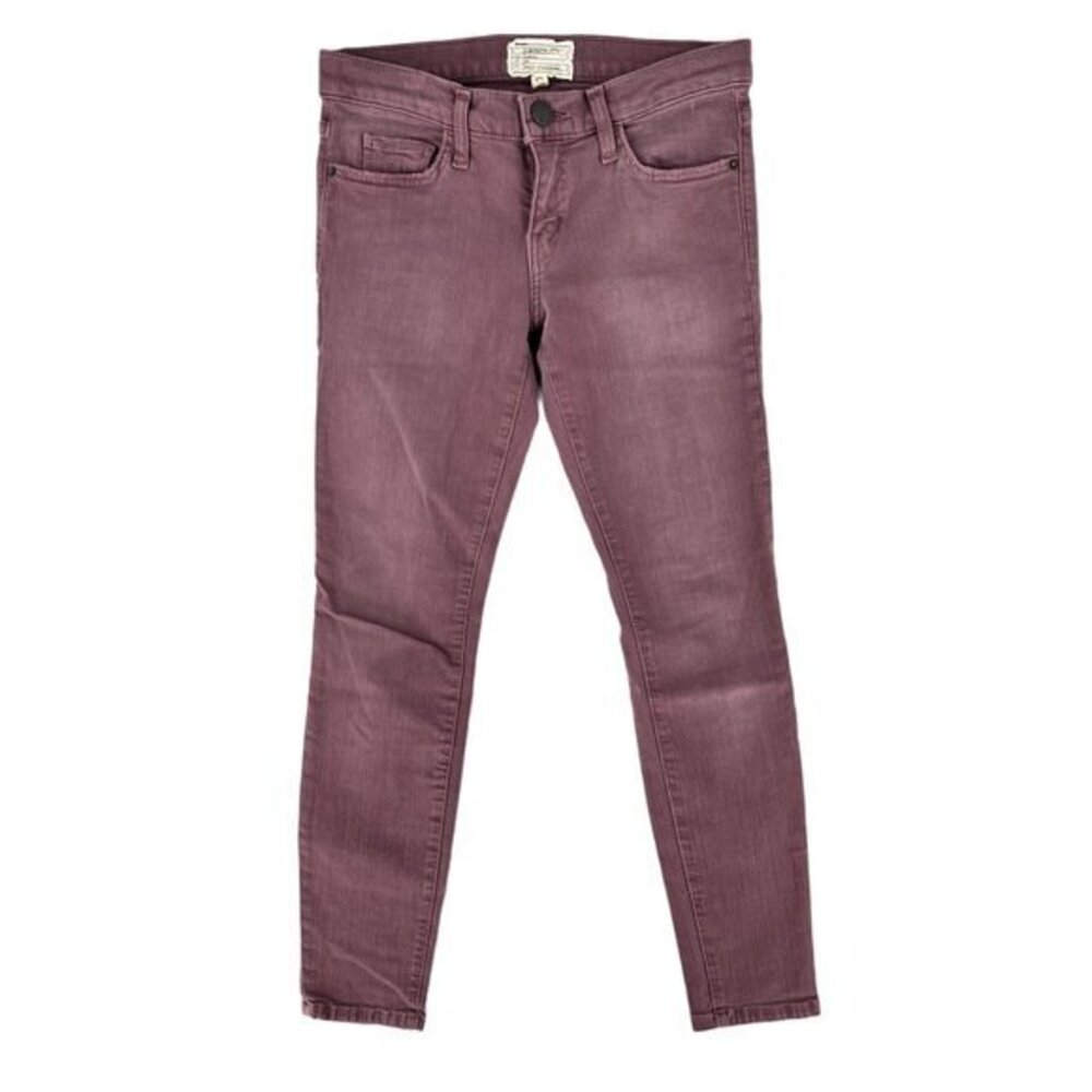 Current Elliott Stiletto Grapevine Womens Jeans Size 26 Purple Denim Crop Skinny